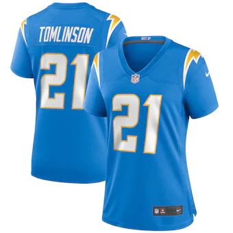 womens nike ladainian tomlinson powder blue los angeles cha